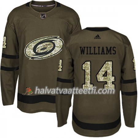 Miesten NHL Carolina Hurricanes Pelipaita Justin Williams 14 Adidas 2017-2018 Camo Vihreä Authentic Miesten NHL Carolina Hurricanes Pelipaita Justin Williams 14 Adidas 2017-2018 Camo Vihreä Authentic